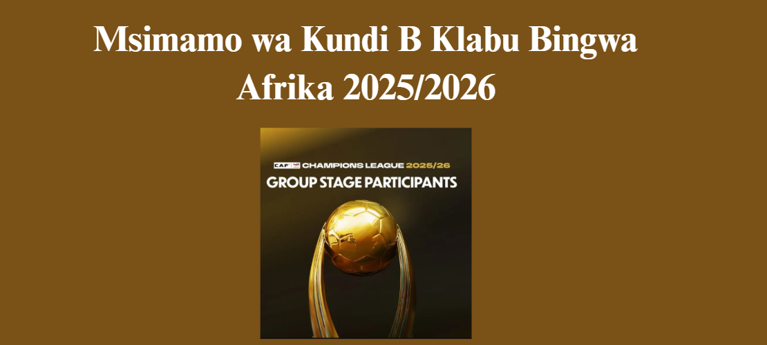 Msimamo wa kundi B la Yanga CAF