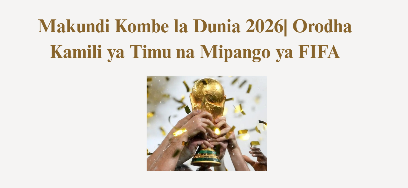 Makundi Kombe la Dunia