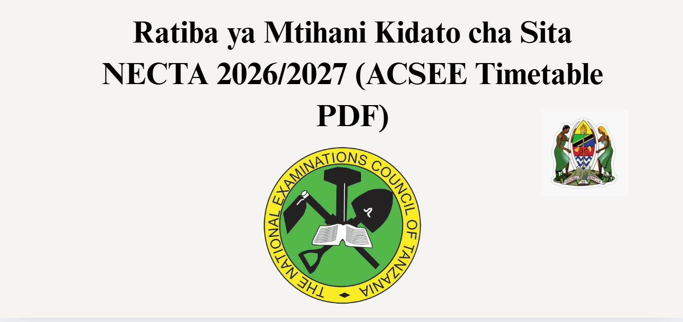 Ratiba ya Mtihani Kidato cha Sita NECTA