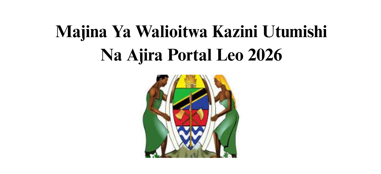 Majina Ya Walioitwa Kazini Utumishi Na Ajira Portal