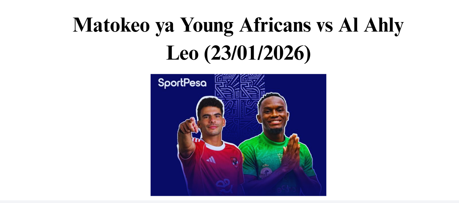 Matokeo ya Young Africans vs Al Ahly