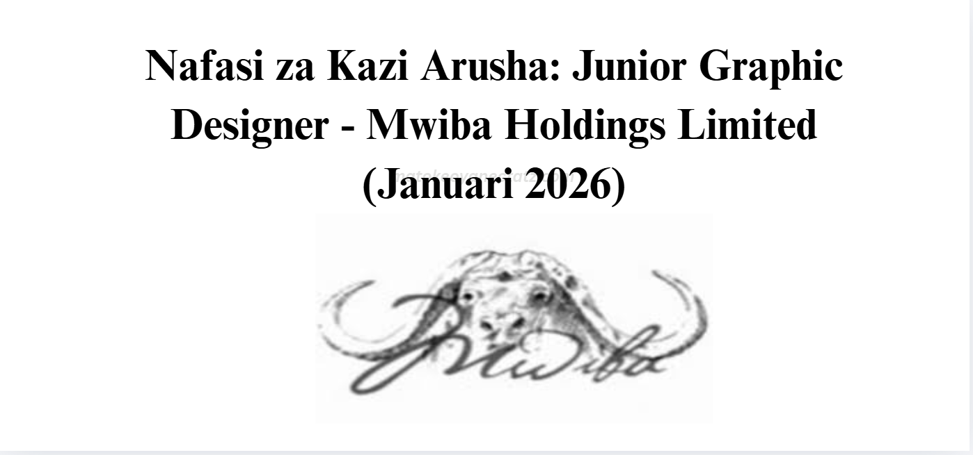Junior Graphic Designer - Mwiba Holdings Limited
