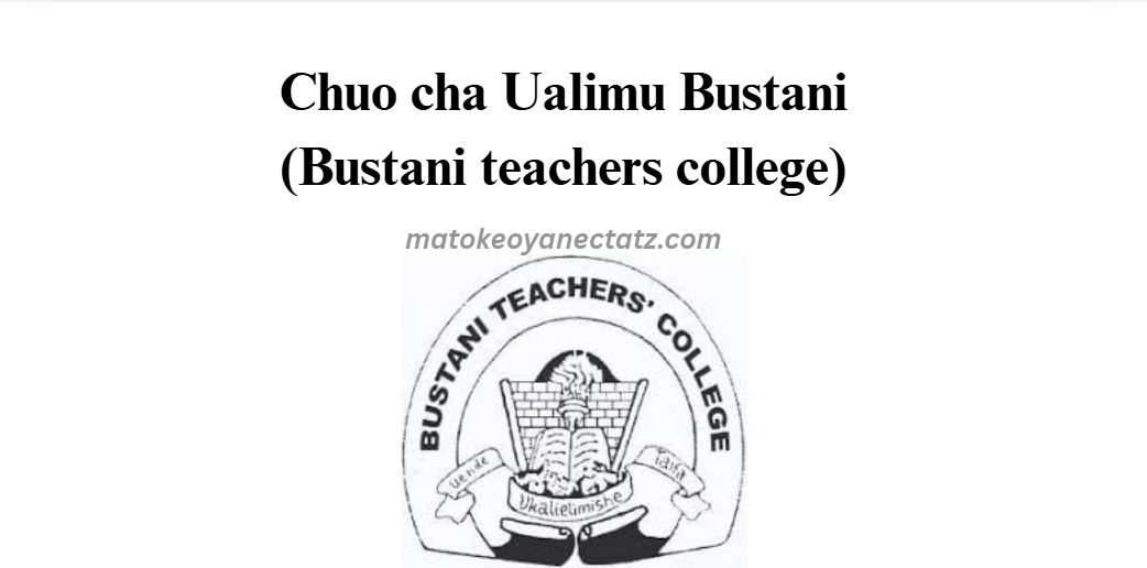 Chuo cha Ualimu Bustani (Bustani teachers college)