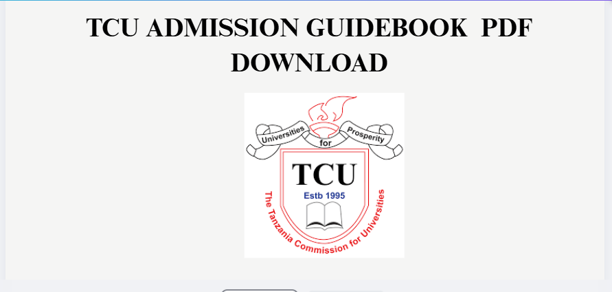 TCU ADMISSION GUIDEBOOK