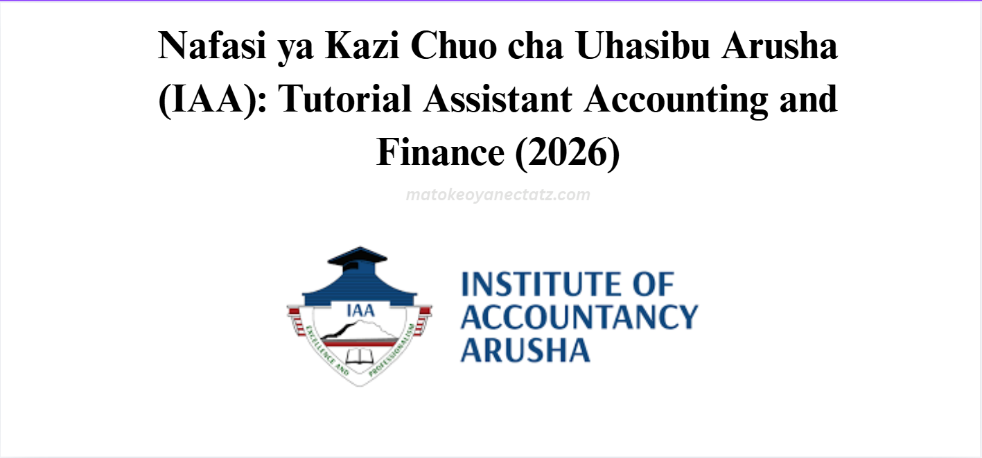 Tutorial Assistant Accounting and Finance