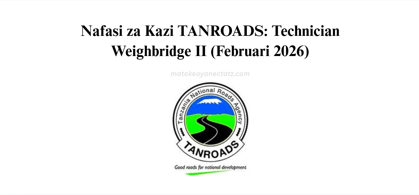 Nafasi za Kazi TANROADS: Technician Weighbridge II