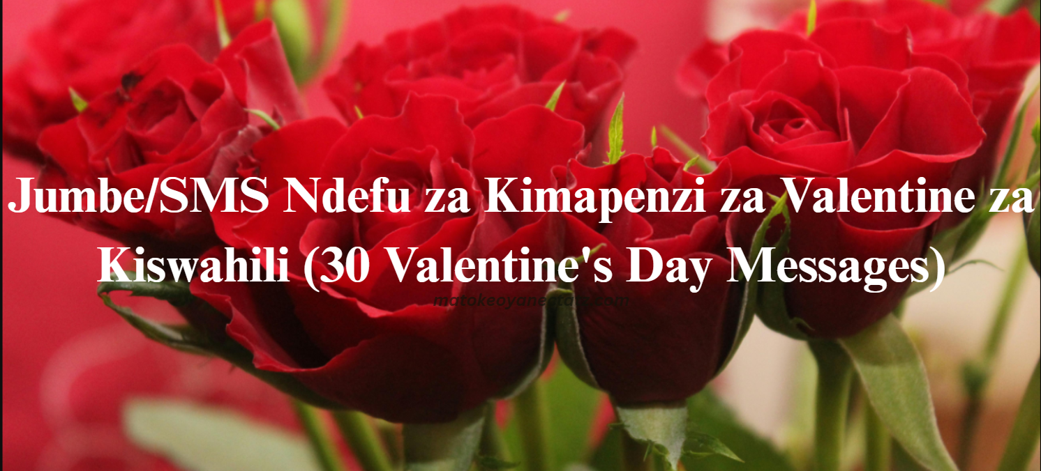 Jumbe/SMS Ndefu za Kimapenzi za Valentine