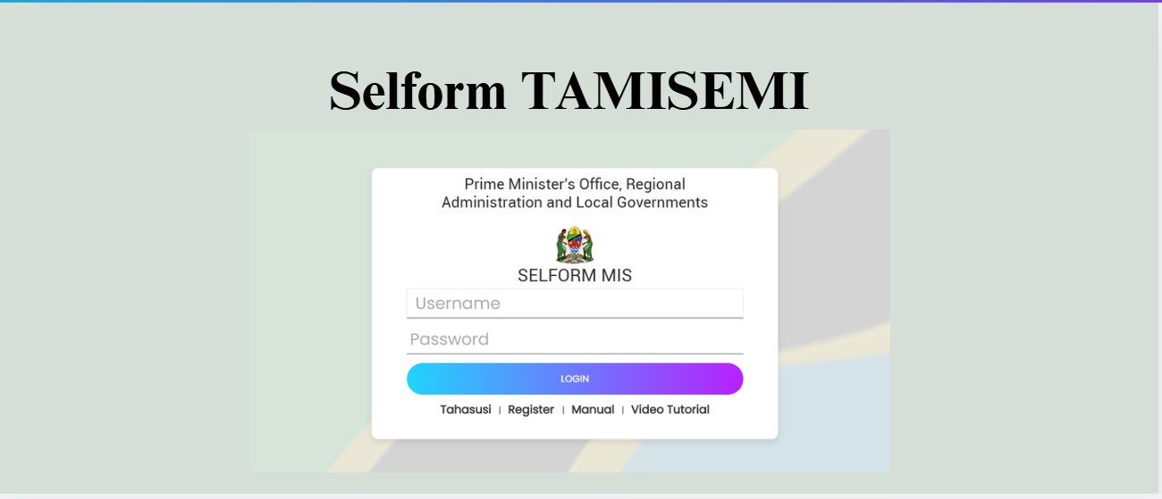 Selform TAMISEMI