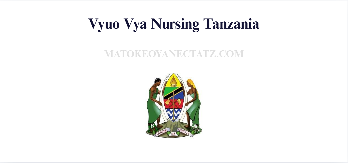 Vyuo Vya Nursing Tanzania