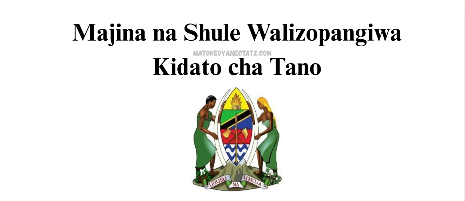 Majina na Shule Walizopangiwa Kidato cha Tano