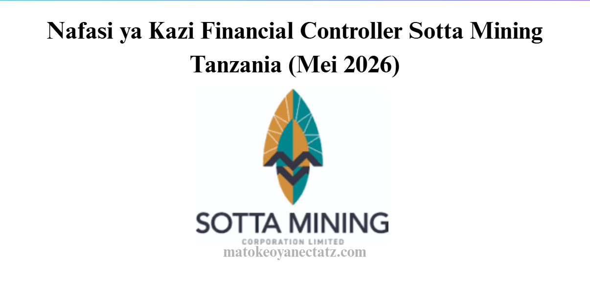 Nafasi ya Kazi Financial Controller Sotta Mining Tanzania