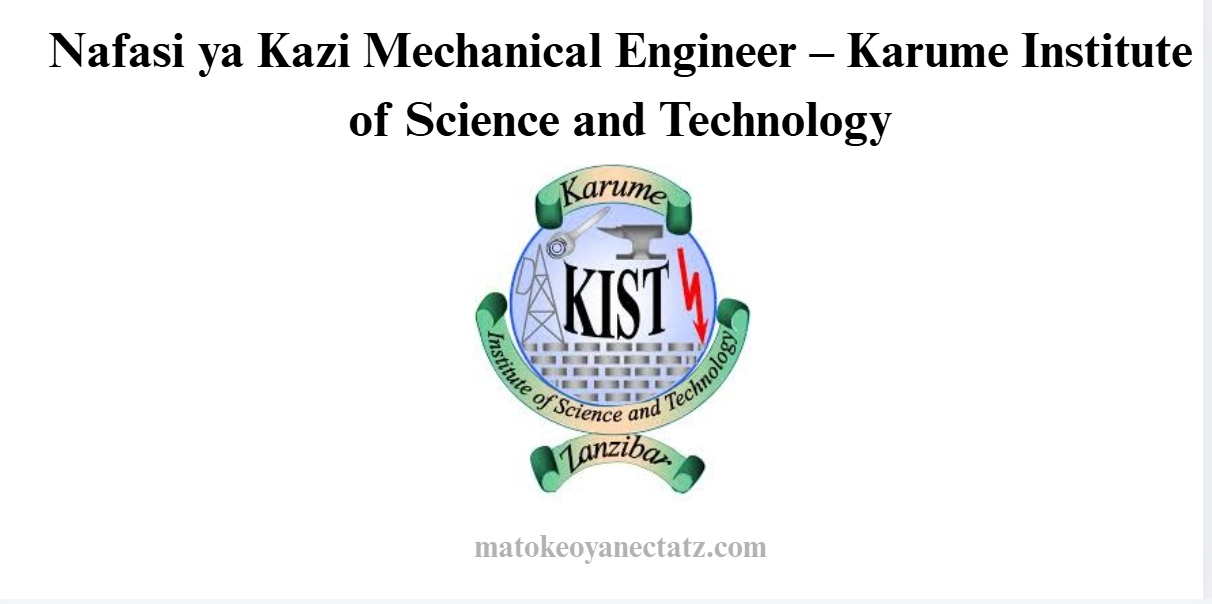 Nafasi ya Kazi Mechanical Engineer